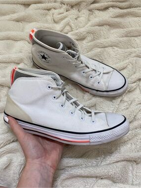 Converse Chuck Taylor All Star Syde Street Mid sneakers white Sz M8.5/ W10.5